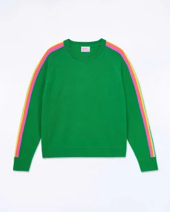 Pull Col Rond Bande Multicolore Aux Manches*FROM FUTURE Discount