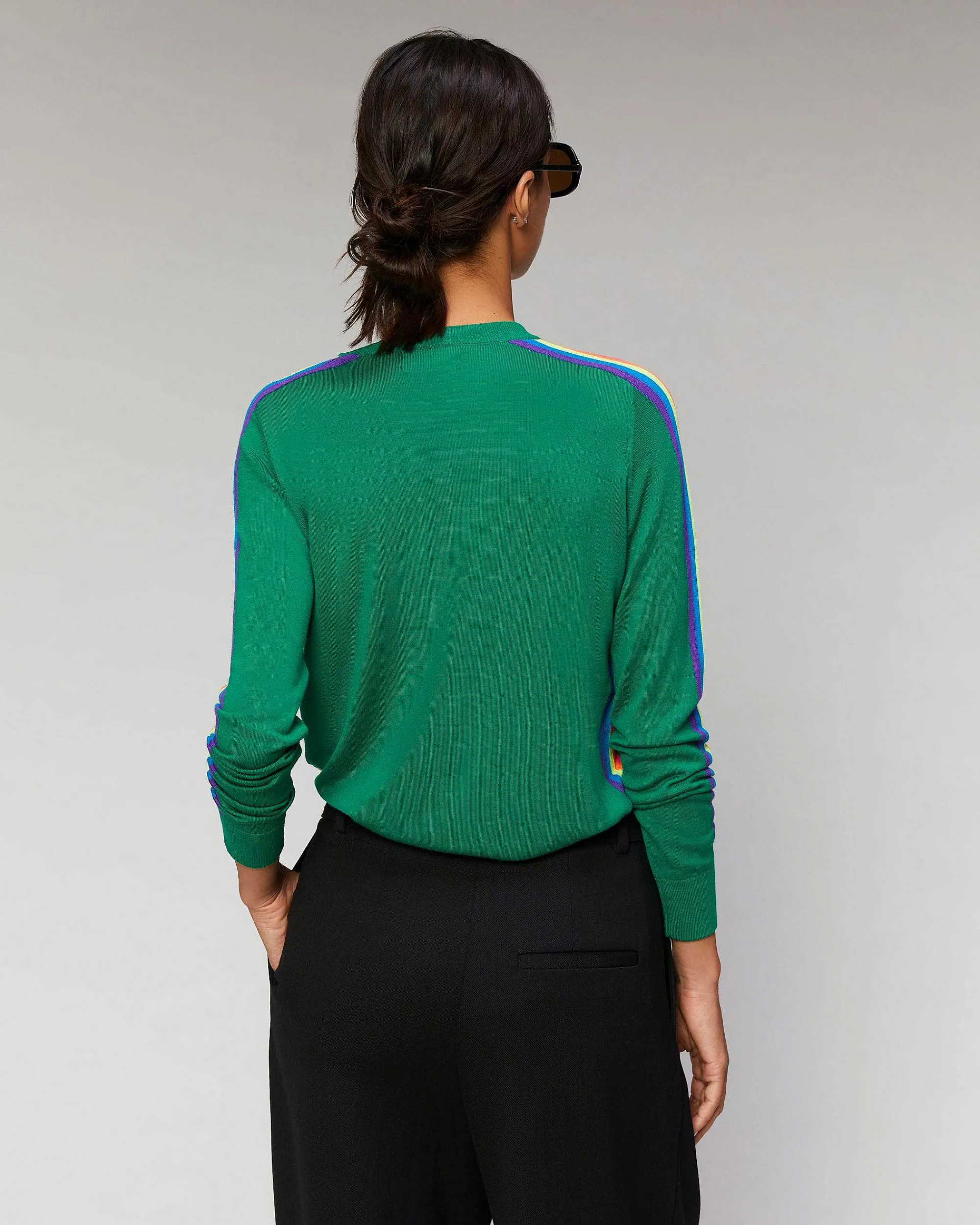 Pull Col Rond Bandes Manches Multico*FROM FUTURE New