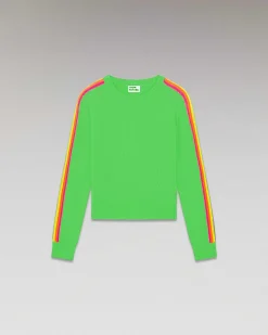 Pull Col Rond Bandes Manches Multicolore*FROM FUTURE Clearance