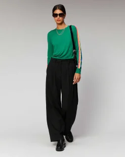 Pull Col Rond Bandes Manches Multico*FROM FUTURE Outlet