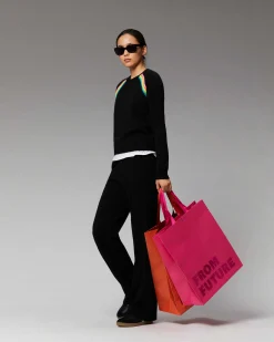 Pull Col Rond Bandes Multico Raglan*FROM FUTURE Clearance