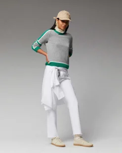 Pull Col Rond Bandes Tricolore*FROM FUTURE New