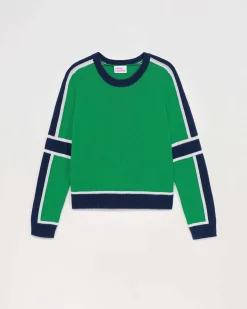 Pull Col Rond Bandes Tricolore*FROM FUTURE Online
