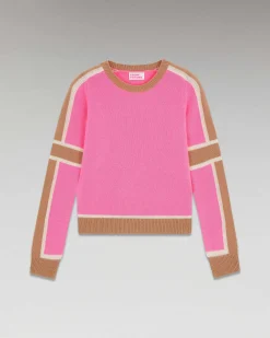 Pull Col Rond Bandes Tricolore*FROM FUTURE Clearance