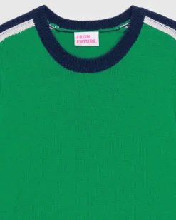 Pull Col Rond Bandes Tricolore*FROM FUTURE Online