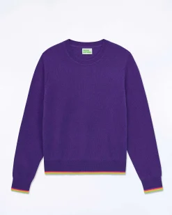 Pull Col Rond Bas Liseret Multicolore*FROM FUTURE Best