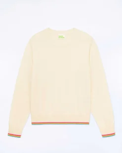 Pull Col Rond Bas Liseret Multicolore*FROM FUTURE Discount