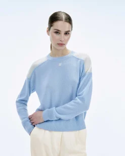 Pull Col Rond Bicolore Et Broderie*FROM FUTURE Sale