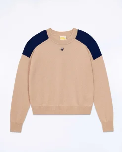 Pull Col Rond Bicolore Et Broderie*FROM FUTURE Outlet