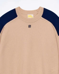 Pull Col Rond Bicolore Et Broderie*FROM FUTURE