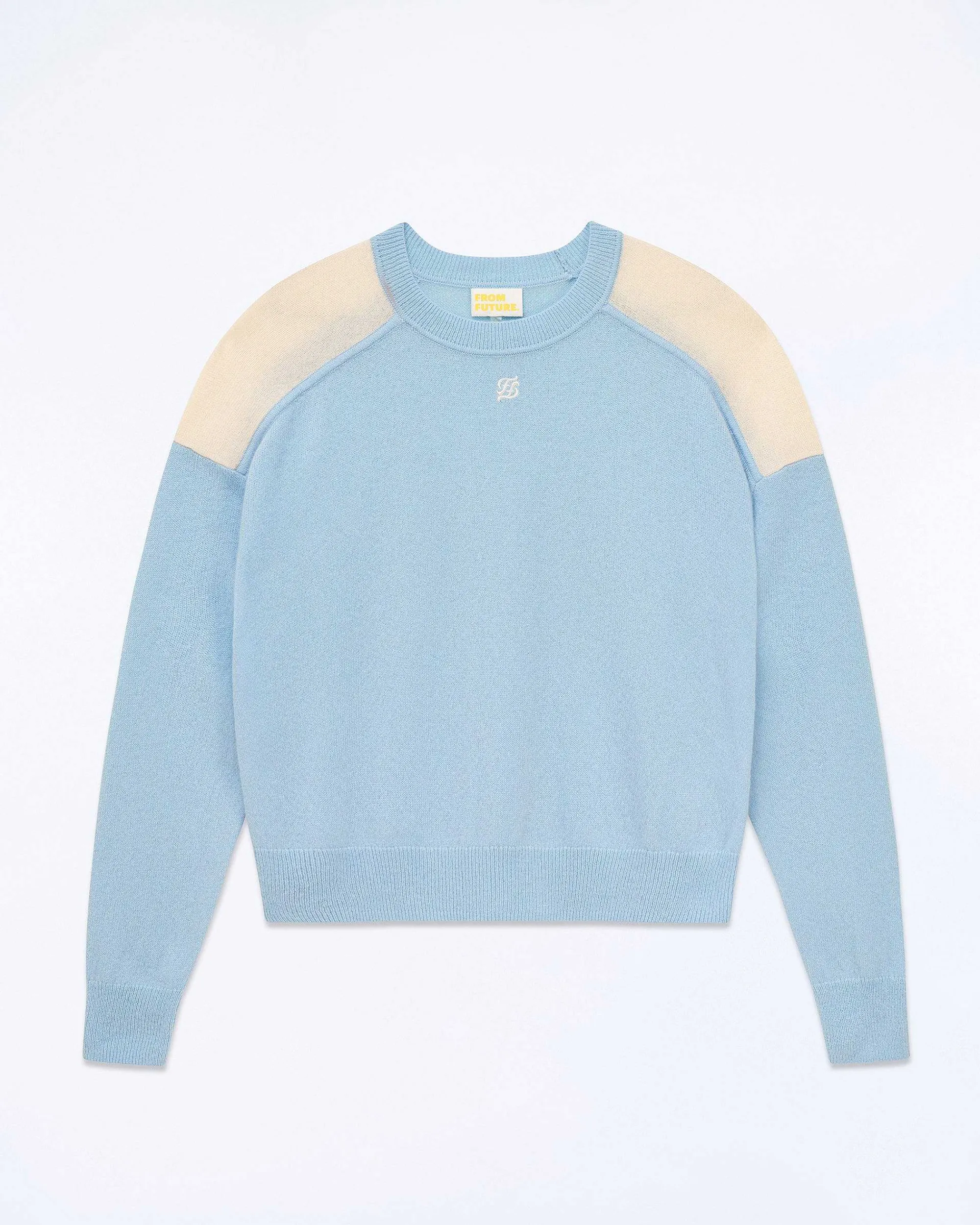 Pull Col Rond Bicolore Et Broderie*FROM FUTURE Discount