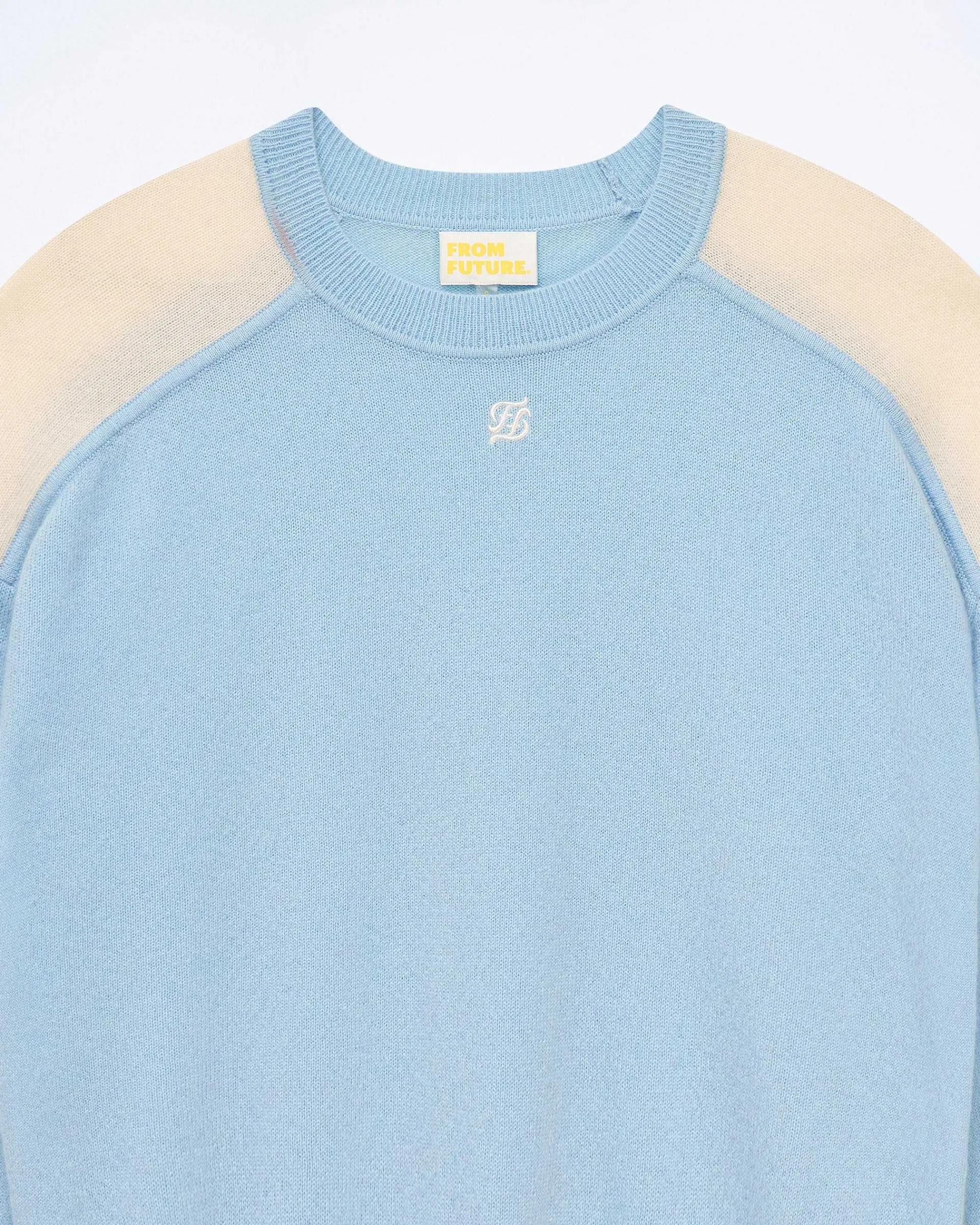 Pull Col Rond Bicolore Et Broderie*FROM FUTURE Discount