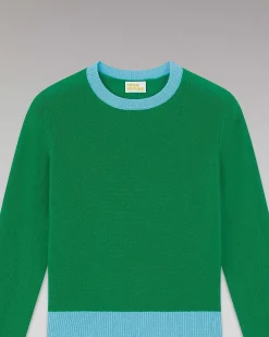 Pull Col Rond Bicolore Leger*FROM FUTURE Hot