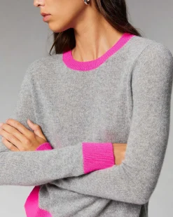 Pull Col Rond Bicolore Leger*FROM FUTURE New