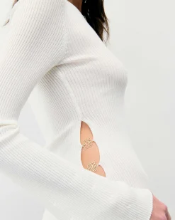 Pull Col Rond Bijoux Cotes*FROM FUTURE Sale