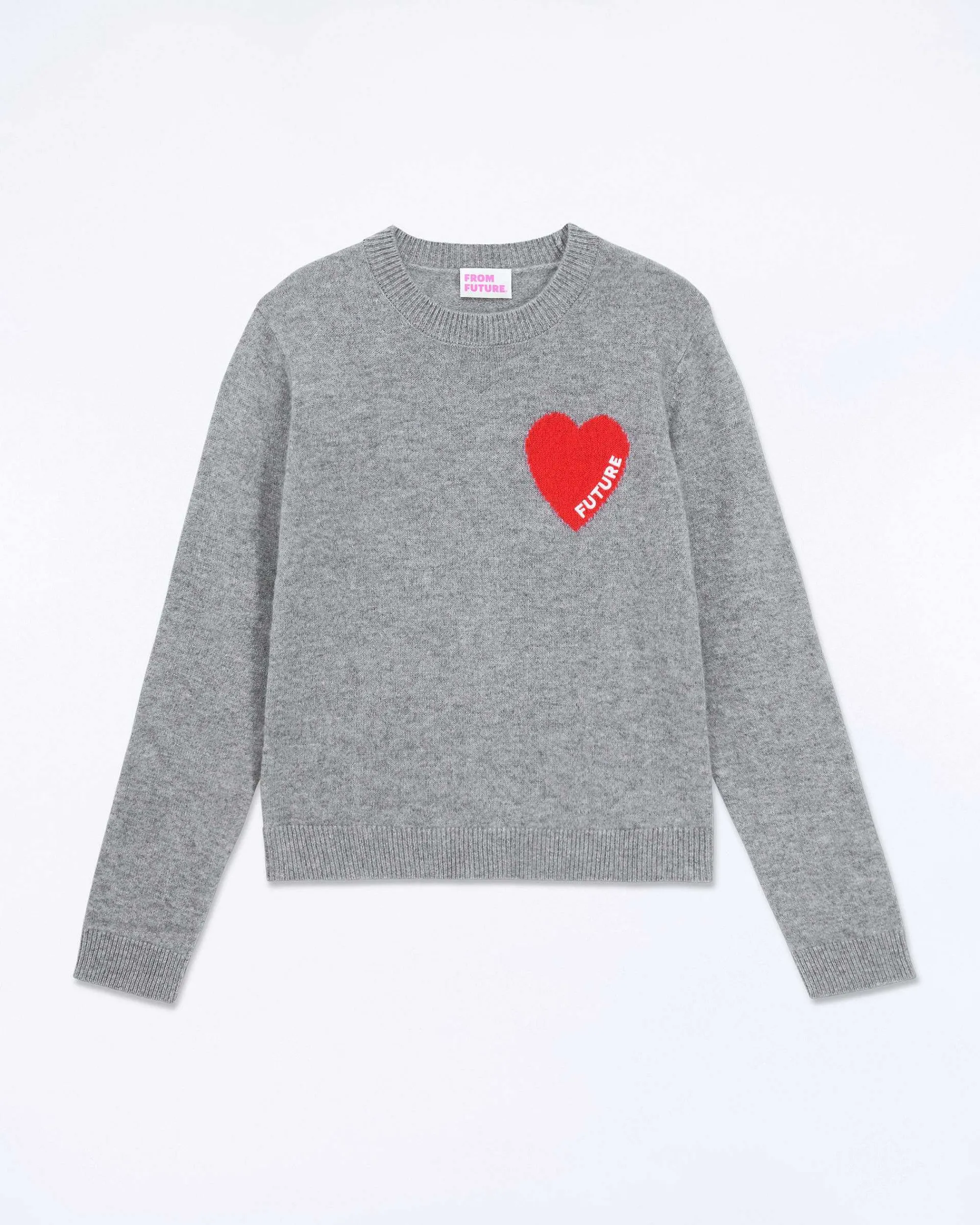 Pull Col Rond Coeur Broderie Future Light*FROM FUTURE Online