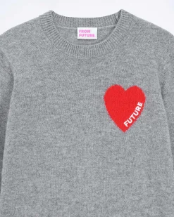 Pull Col Rond Coeur Broderie Future Light*FROM FUTURE Online