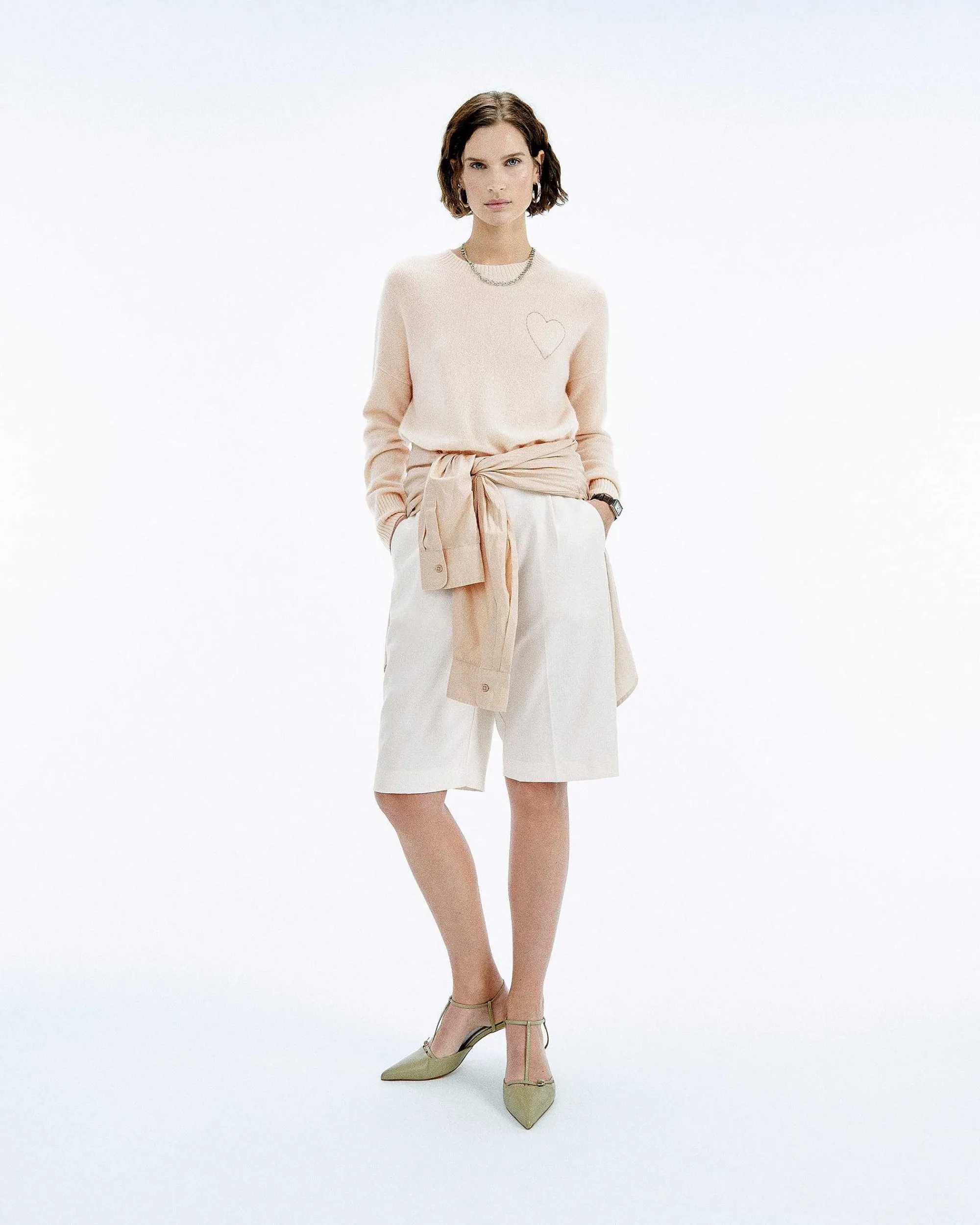 Pull Col Rond Coeur Brode*FROM FUTURE Discount