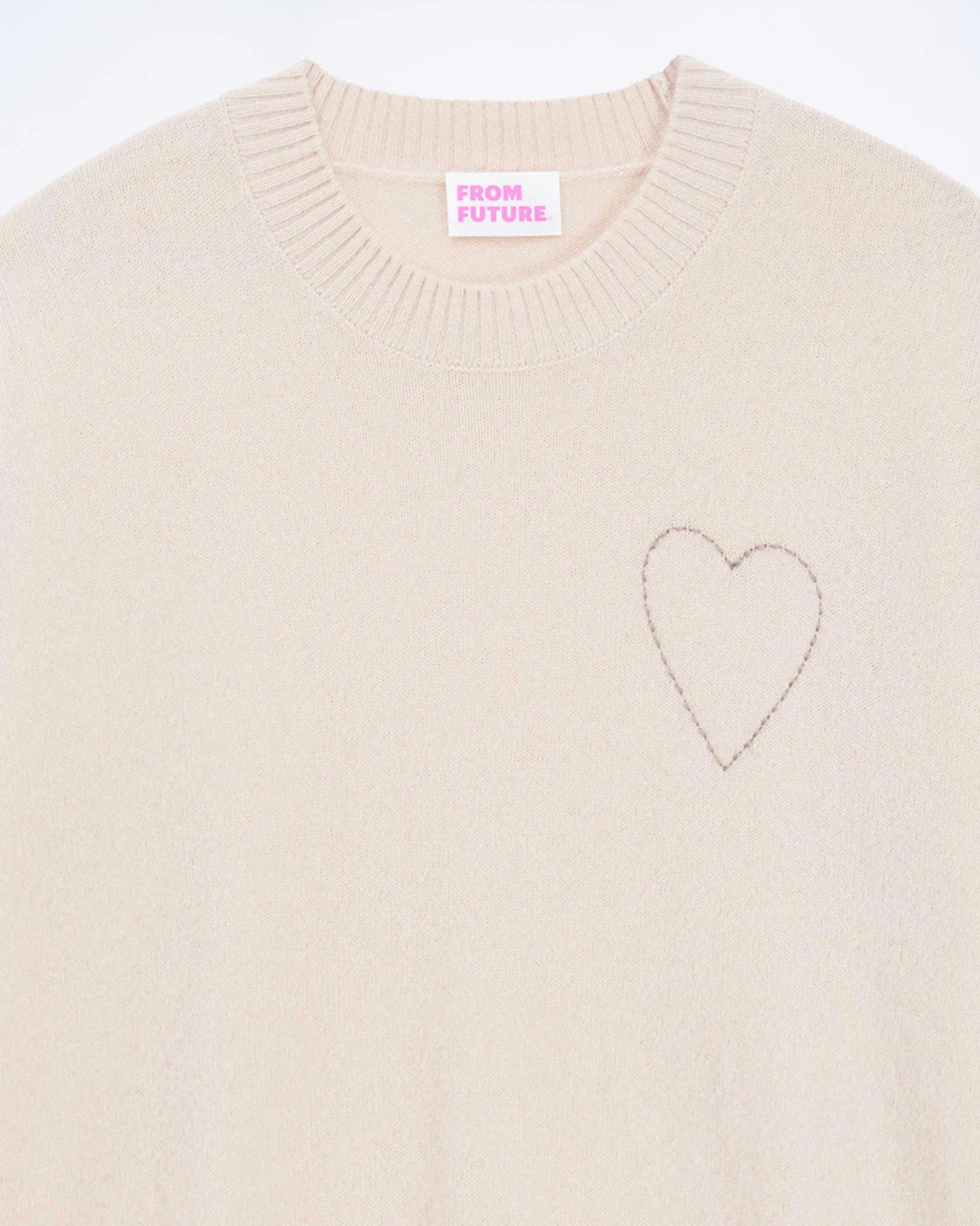 Pull Col Rond Coeur Brode*FROM FUTURE Discount