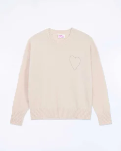 Pull Col Rond Coeur Brode*FROM FUTURE Discount