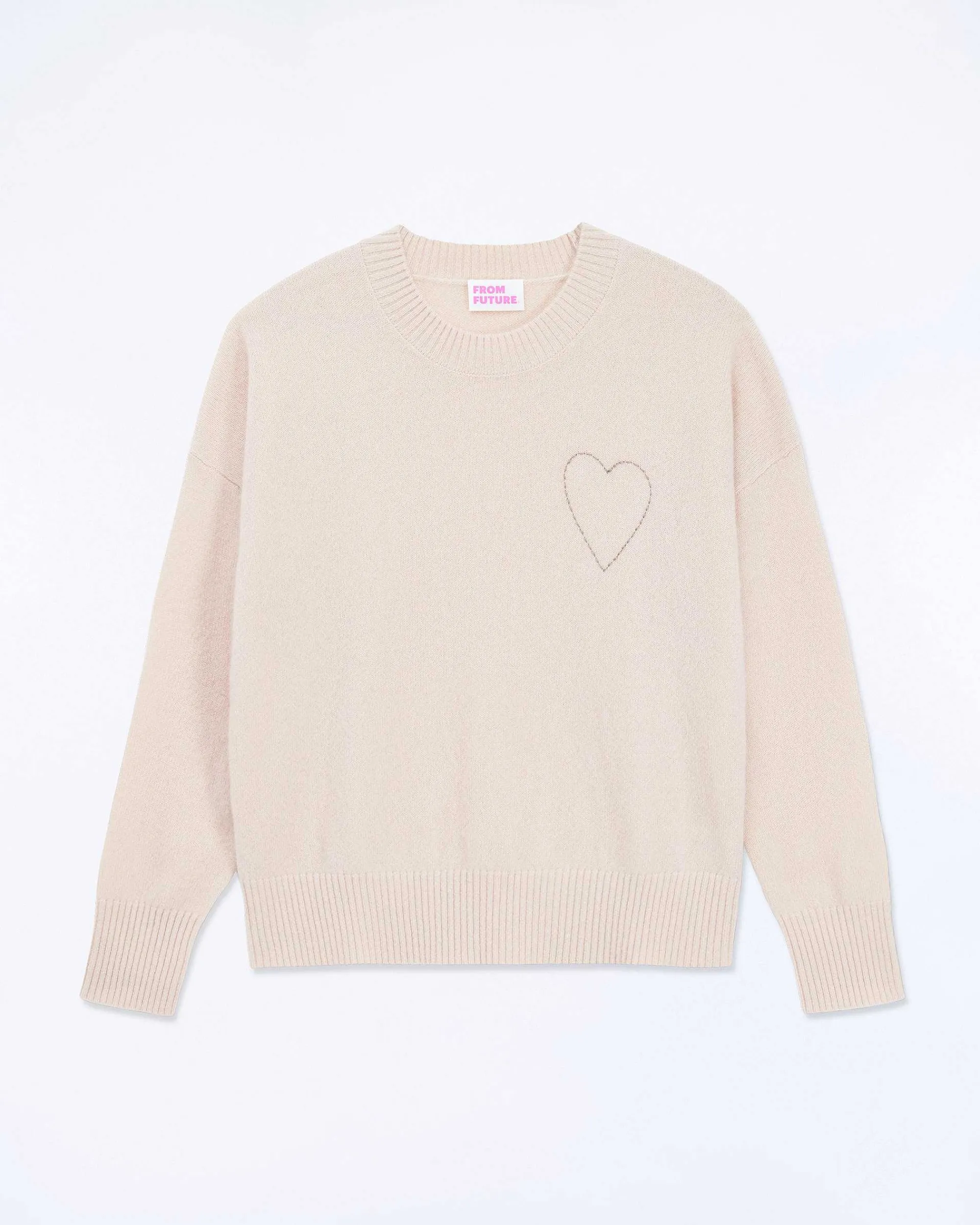 Pull Col Rond Coeur Brode*FROM FUTURE Discount