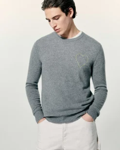 Pull Col Rond Coeur Brode*FROM FUTURE Outlet