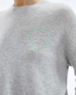 Pull Col Rond Coeur Brode*FROM FUTURE Hot