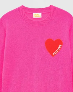 Pull Col Rond Coeur Leger*FROM FUTURE Sale