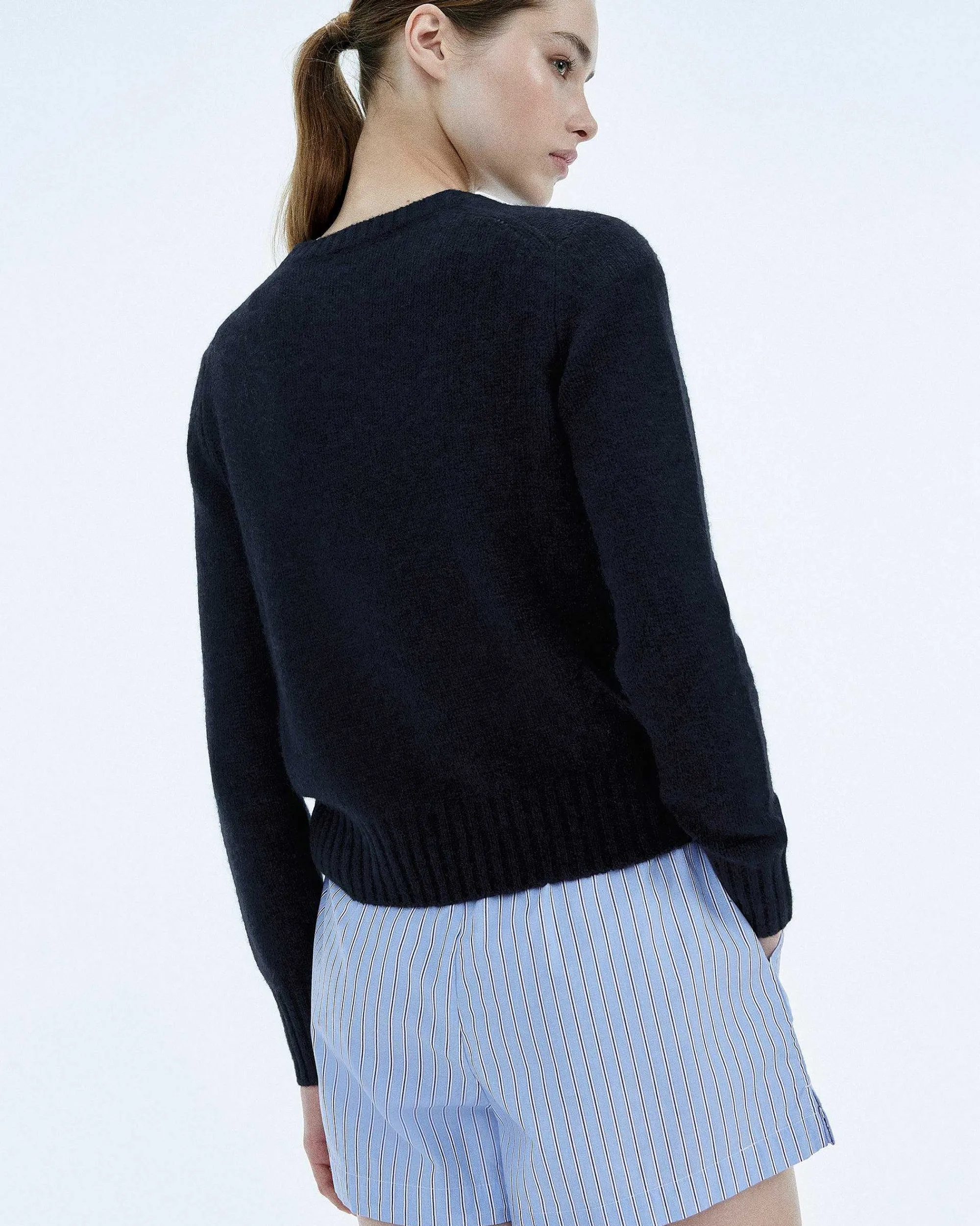 Pull Col Rond Court*FROM FUTURE