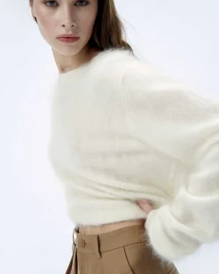 Pull Col Rond En Cachemire Brosse*FROM FUTURE Clearance