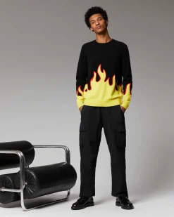 Pull Col Rond Flammes*FROM FUTURE