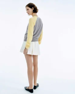 Pull Col Rond Manches Contrastees*FROM FUTURE Online