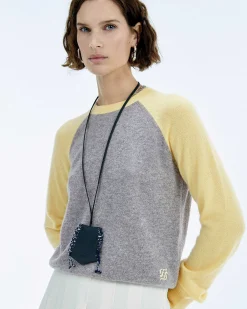 Pull Col Rond Manches Contrastees*FROM FUTURE Online