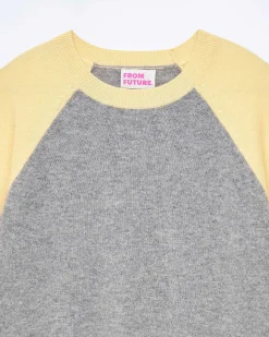 Pull Col Rond Manches Contrastees*FROM FUTURE Hot