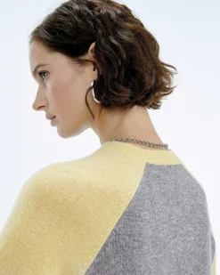 Pull Col Rond Manches Contrastees*FROM FUTURE Hot