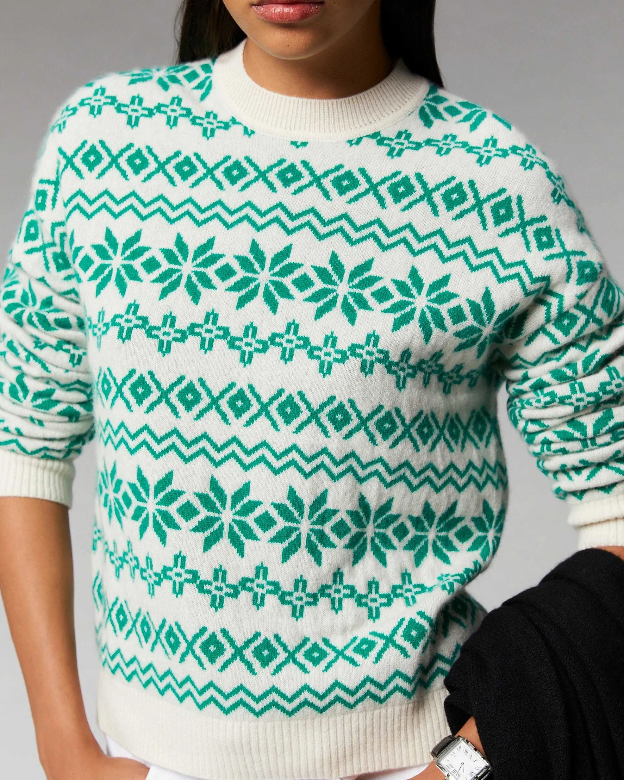 Pull Col Rond Norvegien Bicolore*FROM FUTURE