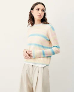Pull Col Rond Rayures Fondues*FROM FUTURE Online
