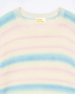 Pull Col Rond Rayures Fondues*FROM FUTURE Sale