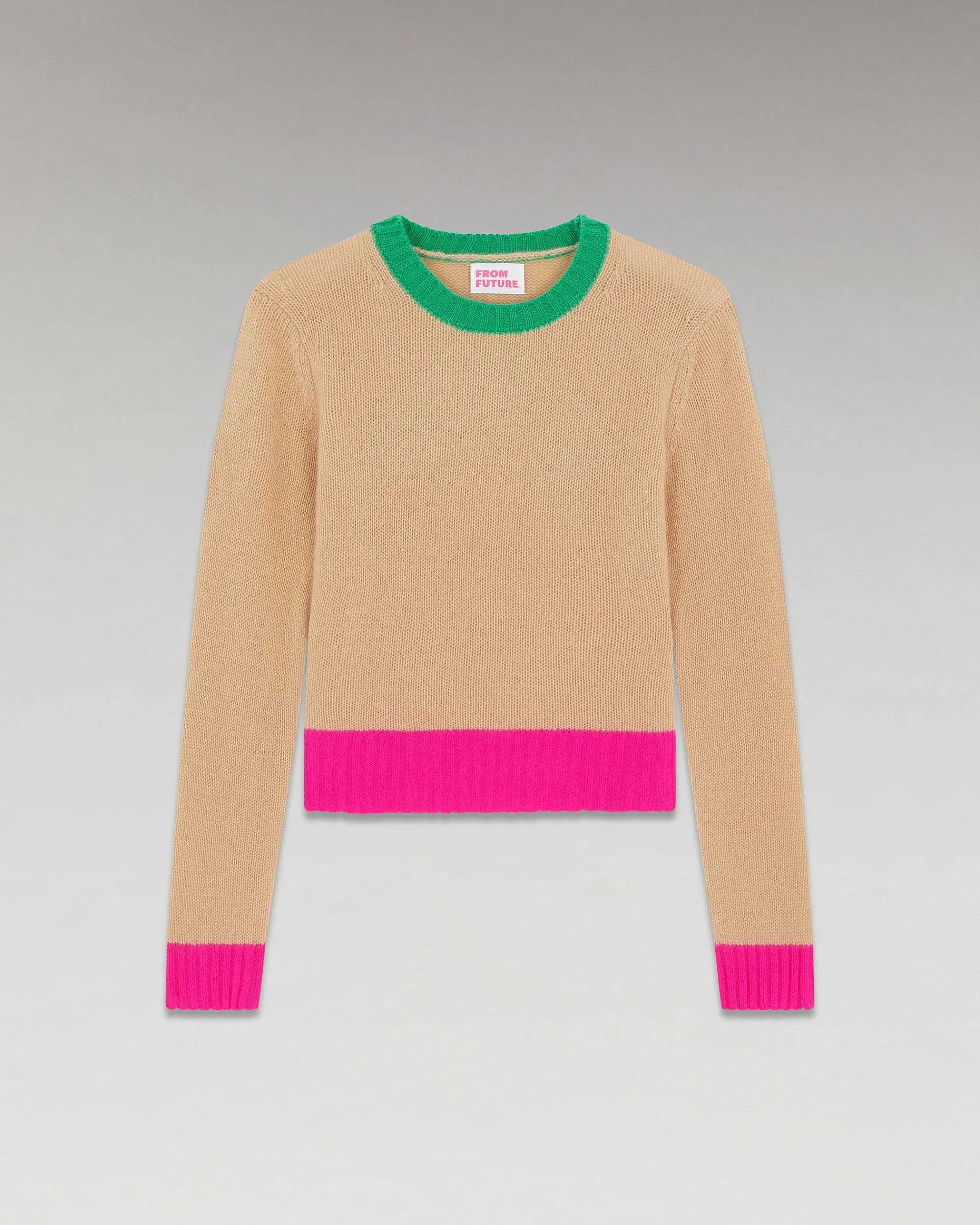 Pull Col Rond Tricolore*FROM FUTURE Outlet