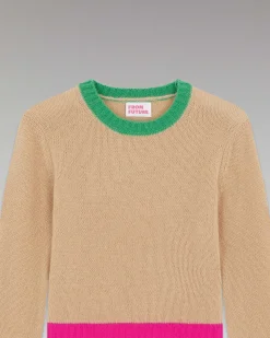 Pull Col Rond Tricolore*FROM FUTURE Outlet