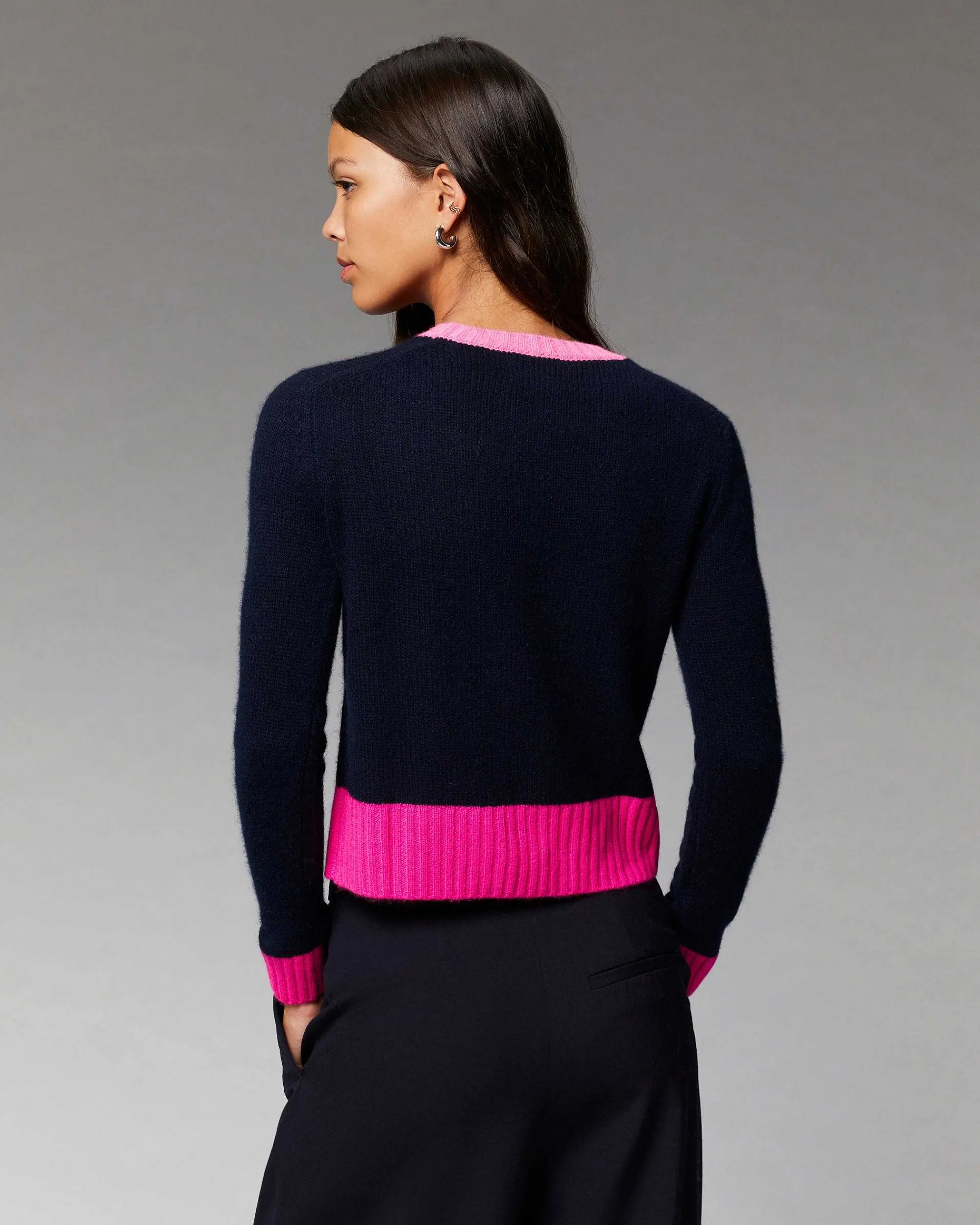 Pull Col Rond Tricolore*FROM FUTURE Clearance