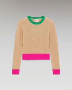 Pull Col Rond Tricolore*FROM FUTURE Clearance