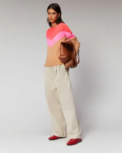 Pull Col Rond Tricolore Leger*FROM FUTURE Sale