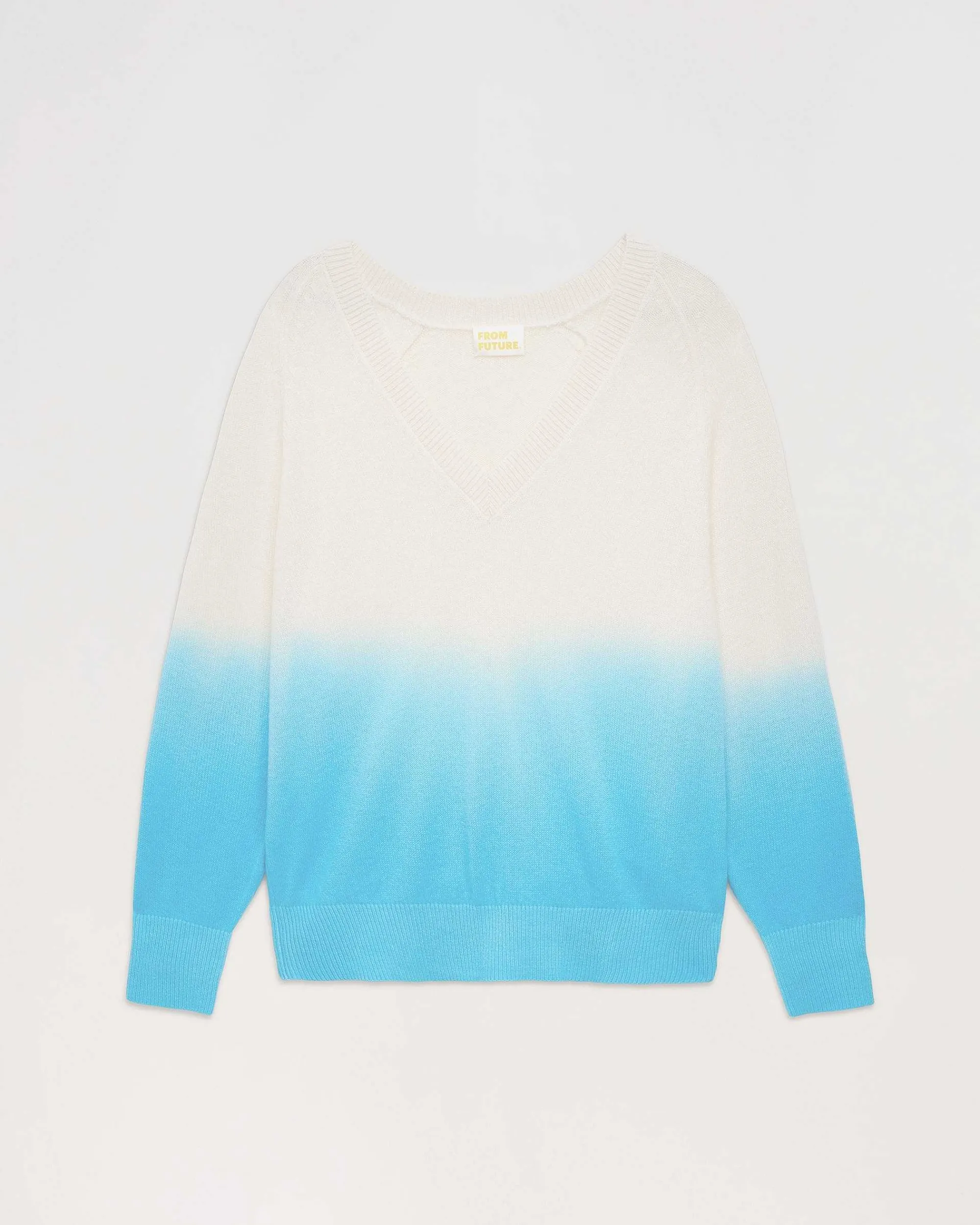 Pull Col V Dip Dye Leger*FROM FUTURE New