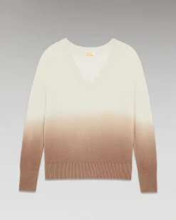 Pull Col V Dip Dye Leger*FROM FUTURE New