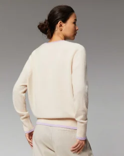 Pull Col V Liserets Contrastes Leger*FROM FUTURE New