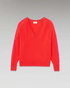 Pull Col V Oversize Bandes Bicolore Leger*FROM FUTURE Sale