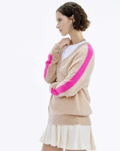 Pull Col V Oversize Bande Manches Light*FROM FUTURE Sale