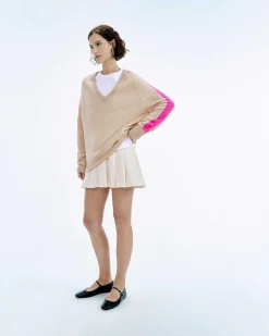 Pull Col V Oversize Bande Manches Light*FROM FUTURE Sale