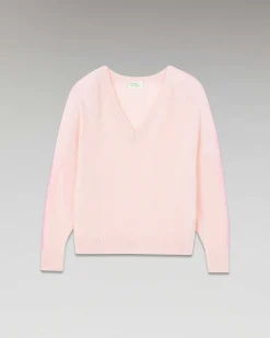 Pull Col V Oversize Bandes Bicolore Leger*FROM FUTURE